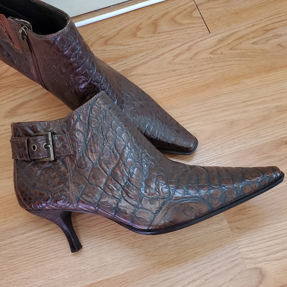 Via Spiga crocodile bootie 11